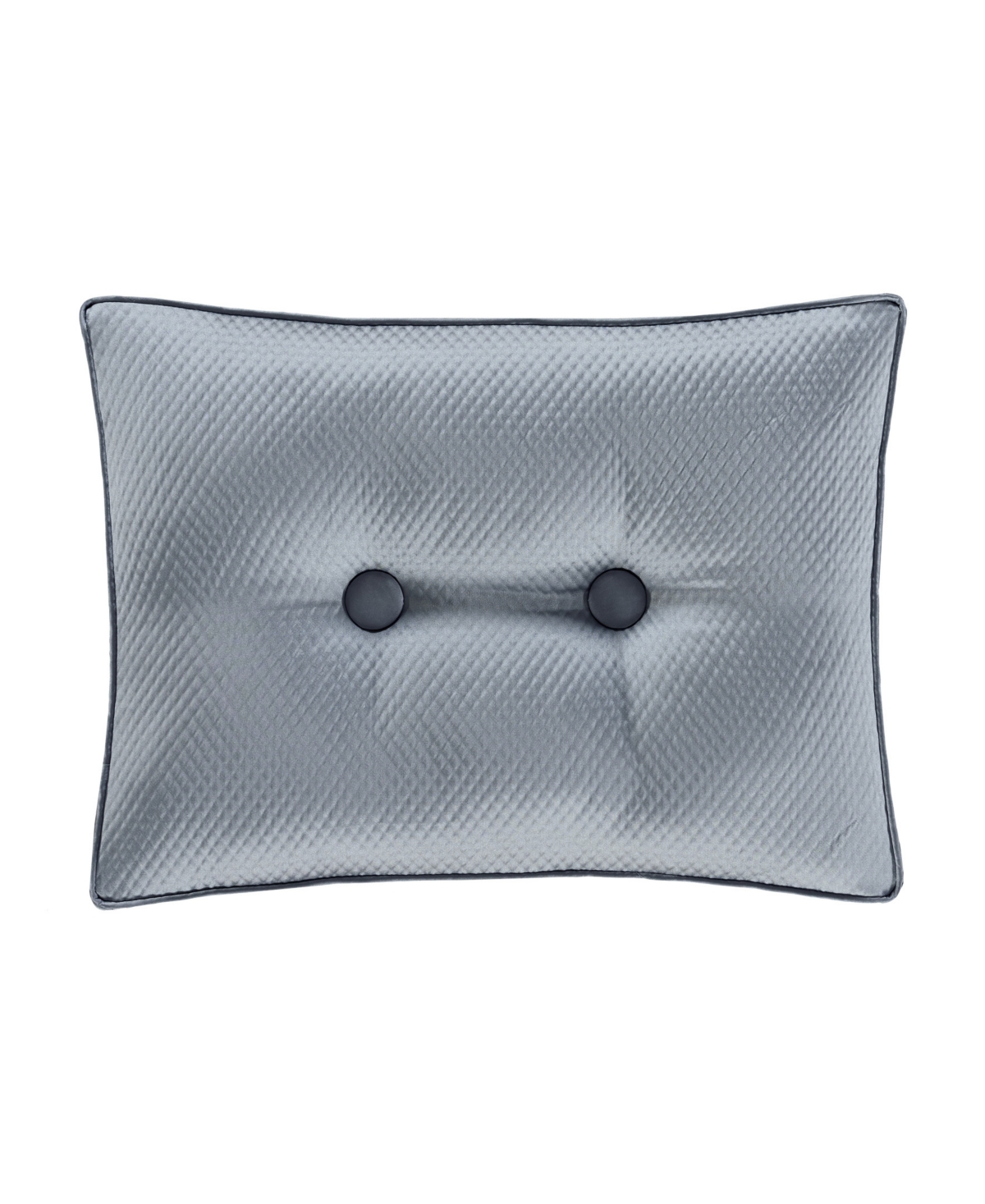 J Queen New York Barocco Boudoir Decorative Pillow, 15" X 20" In Sterling