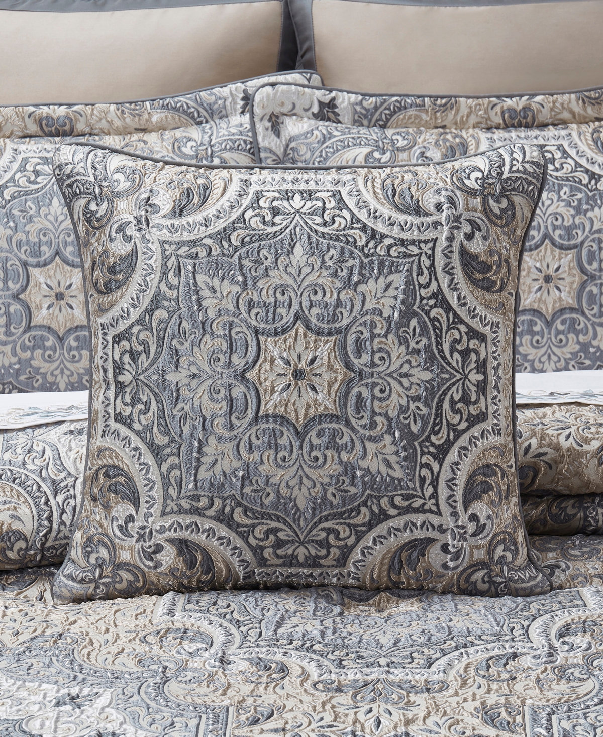 J Queen New York Legend Decorative Pillow, 20" X 20" In Powder Blue
