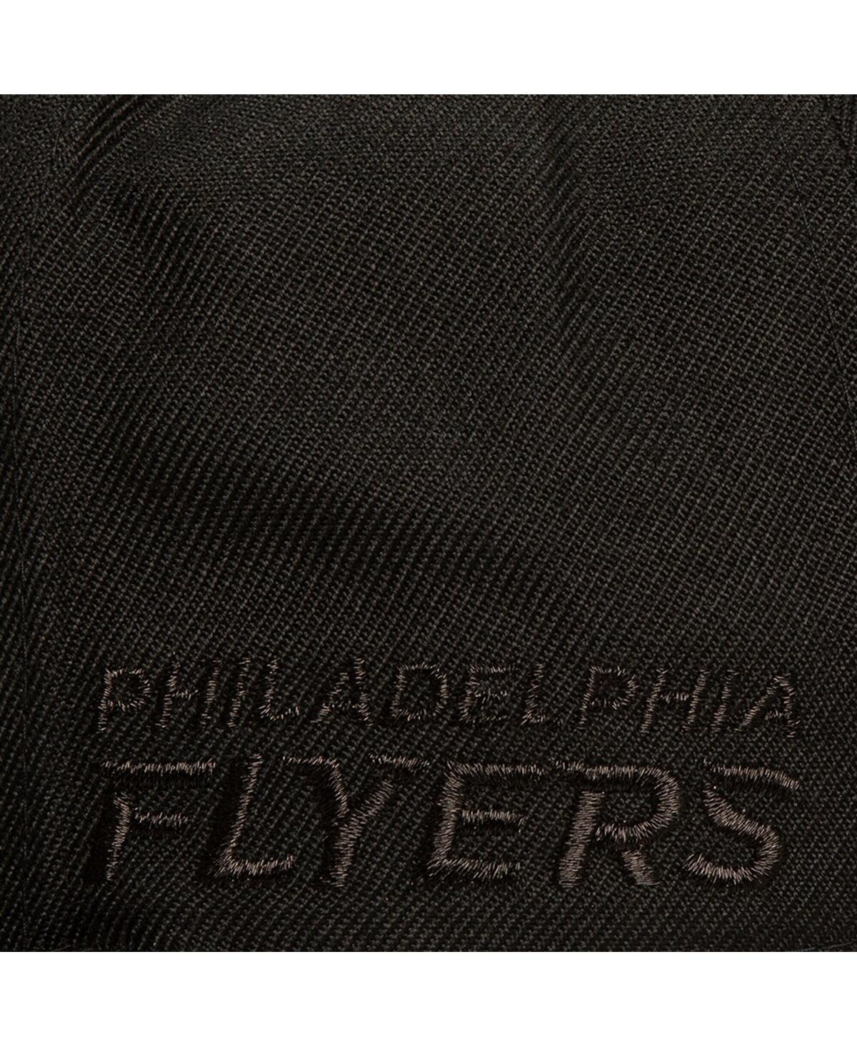 Mitchell & Ness Men's Black Philadelphia Flyers Soul Strike Cultivated Pearl Tonal Snapback Hat In Black