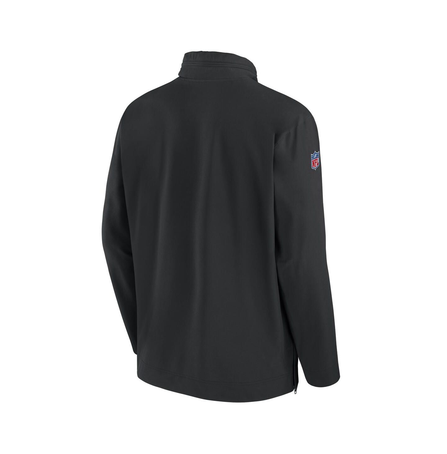 Мужская куртка Nike Black New York Jets Sideline Coach Half-Zip — фото 3