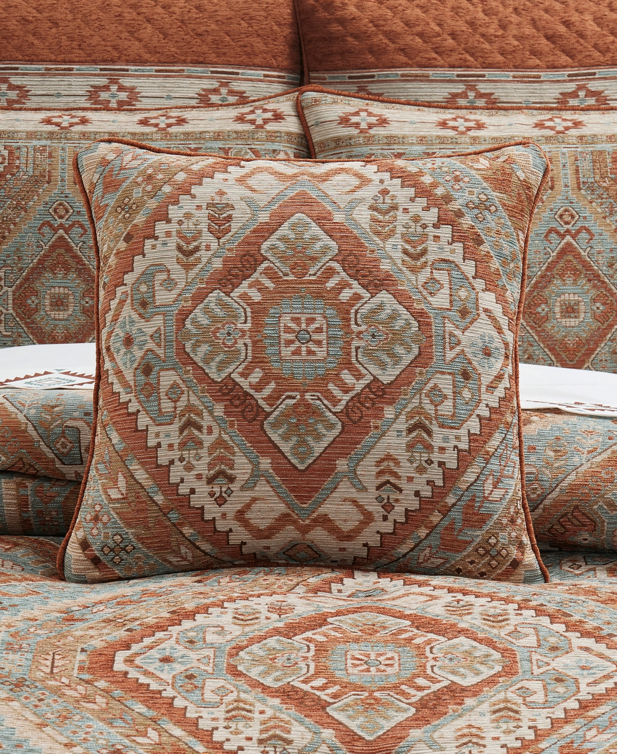 J Queen New York Jackson Lodge Decorative Pillow, 20" X 20" In Clay