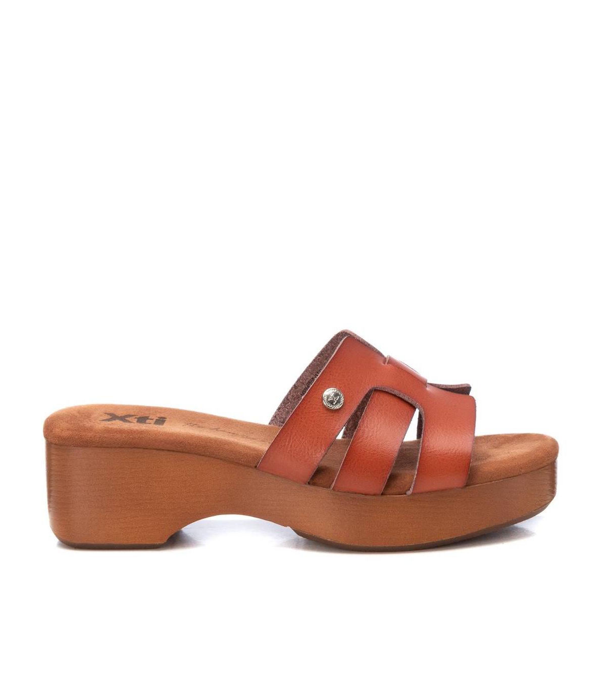 Women's Slip on Platform Sandals - Camel