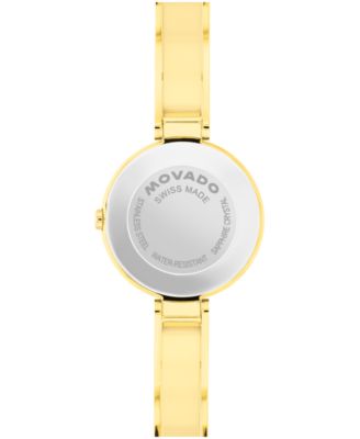Women's Moda Swiss Quartz Yellow PVD Watch, 24mm