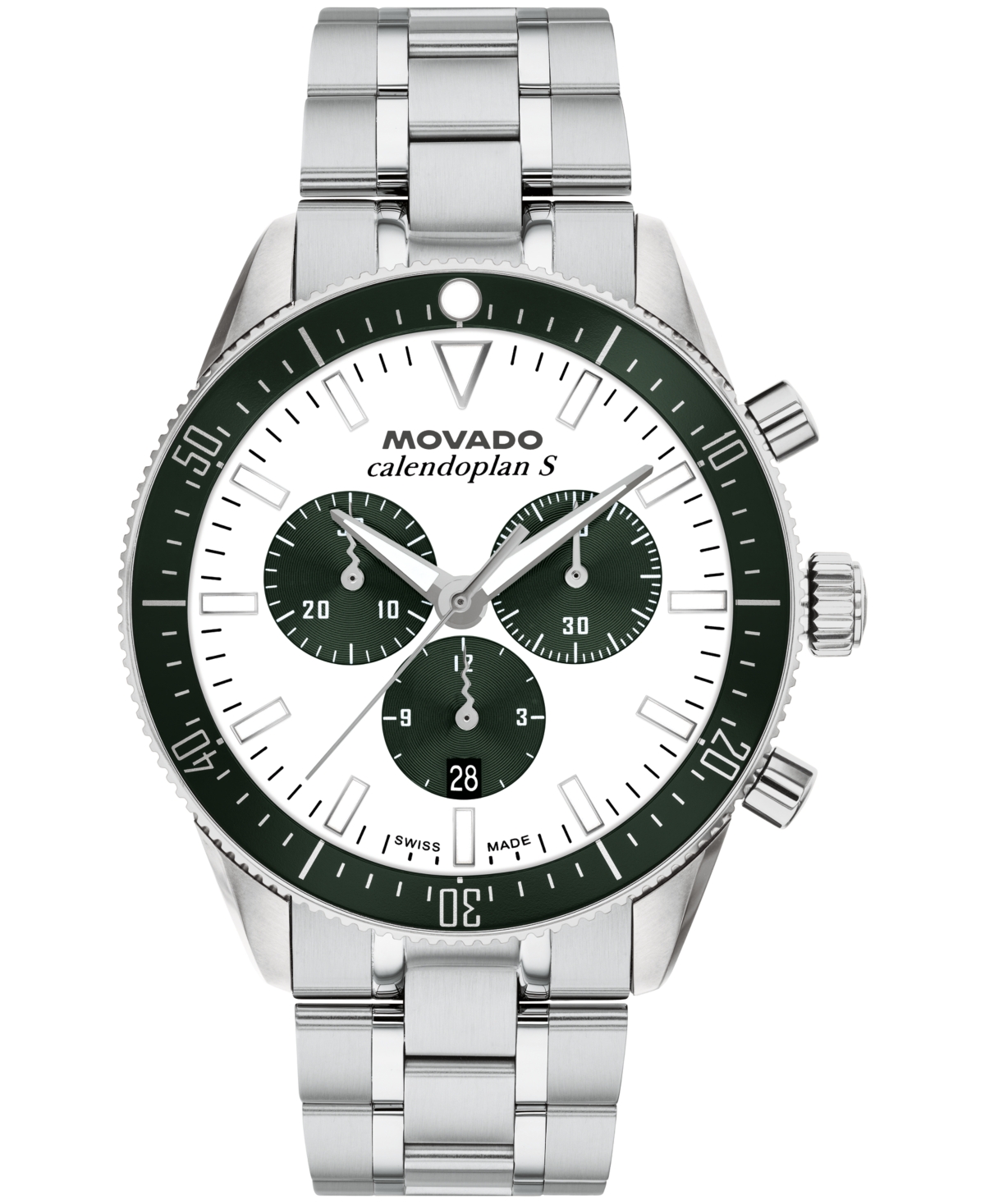 Movado Men's Calendoplan S Swiss Quartz Chrono Stainless-steel Watch, 42mm