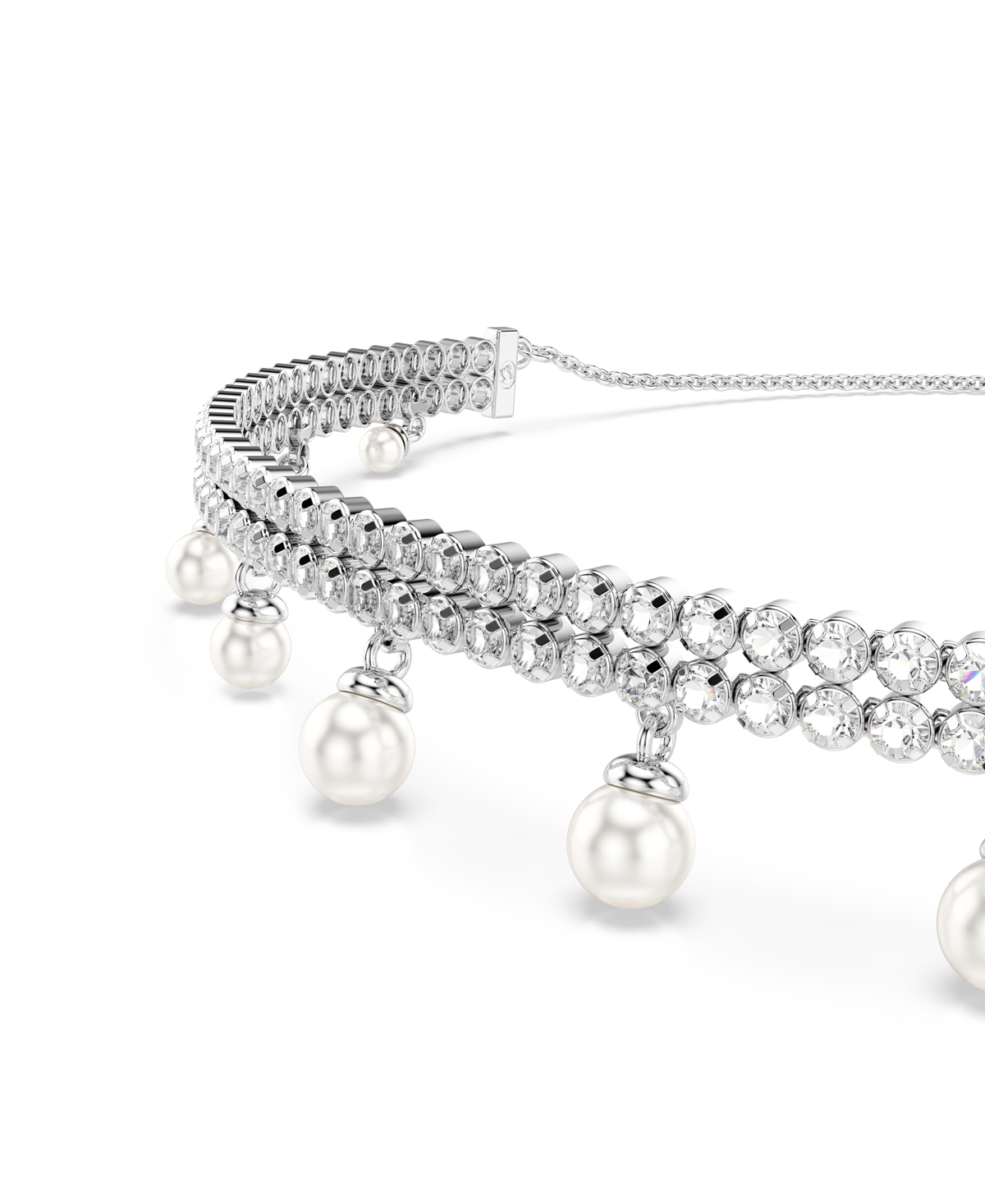 Swarovski X Ariana Grande Round Cut Choker In Metallic