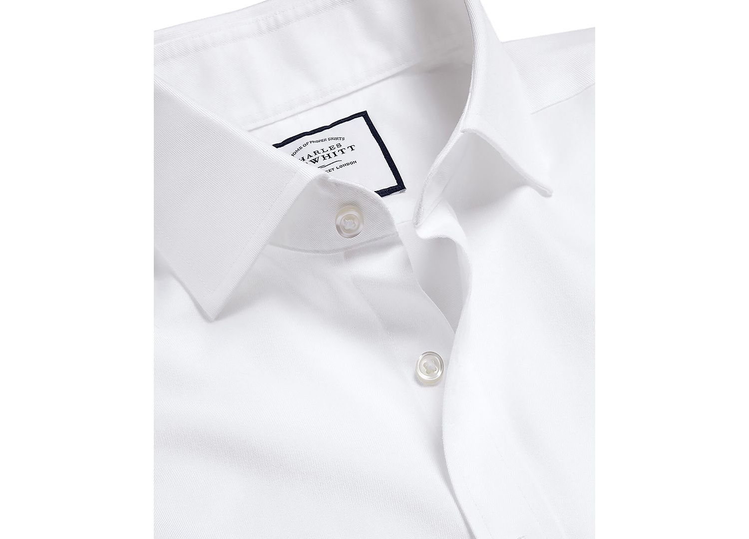 Men's Slim-Fit Twill Dress Shirt