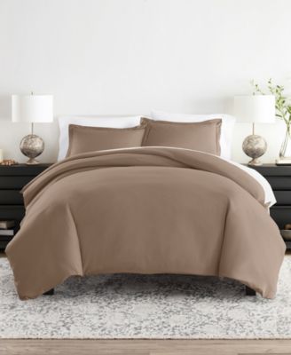 Double Brushed Solid Duvet Cover Set, Twin/Twin XL