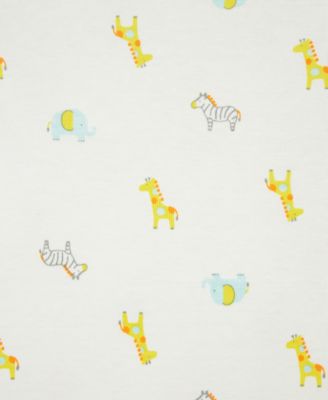 Baby Safari Short-Sleeve Cotton Bodysuits, Pack of 3