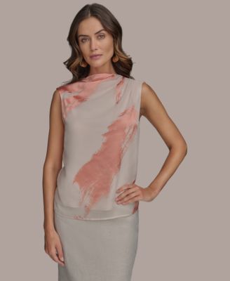 Donna Karan New York - Women's Paintstroke Burnout Sleeveless Top
