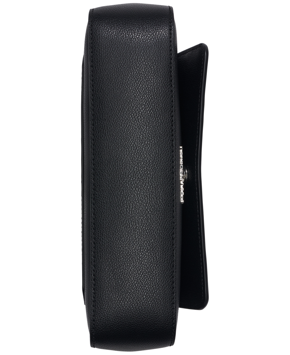 Karl Lagerfeld Monet Floral Embroidery Small Leather Shoulder Bag In Black Cutout