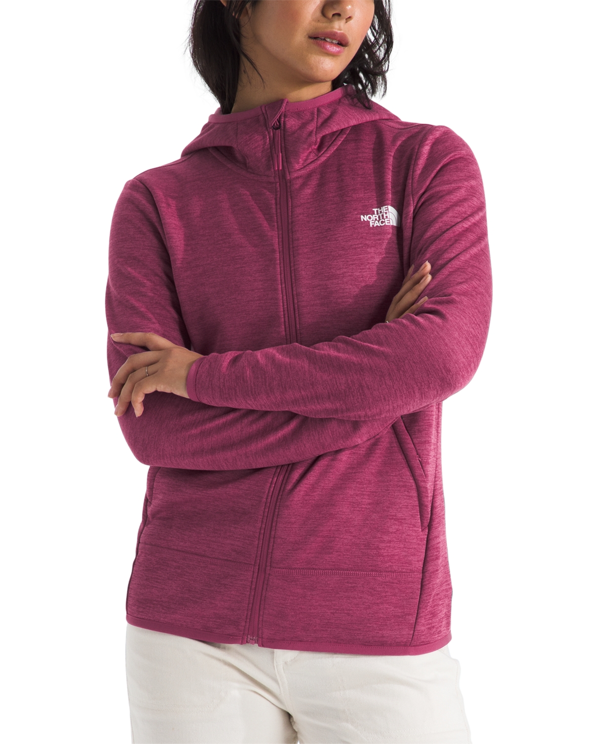 The North Face Women's Canyonlands Full Zip Fleece Hoodie - Cyber Berry