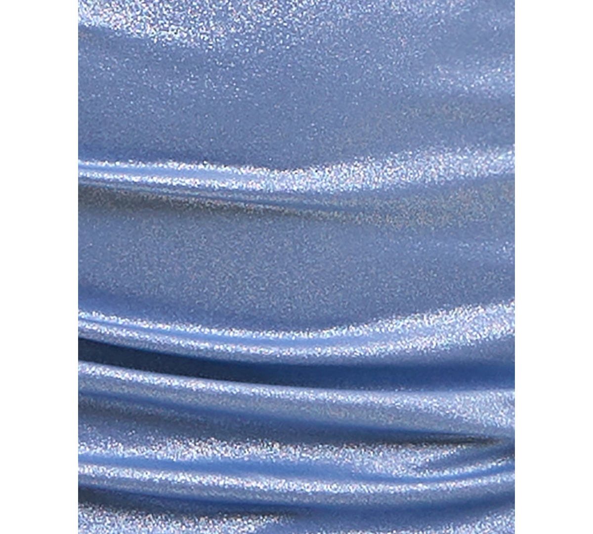 B Darlin Juniors' Metallic Strapless Ruched Dress In Peri,silver