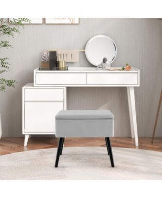 Storage Ottoman with Legs for Living Room and Bedroom Stylish and Functional Storage Solution