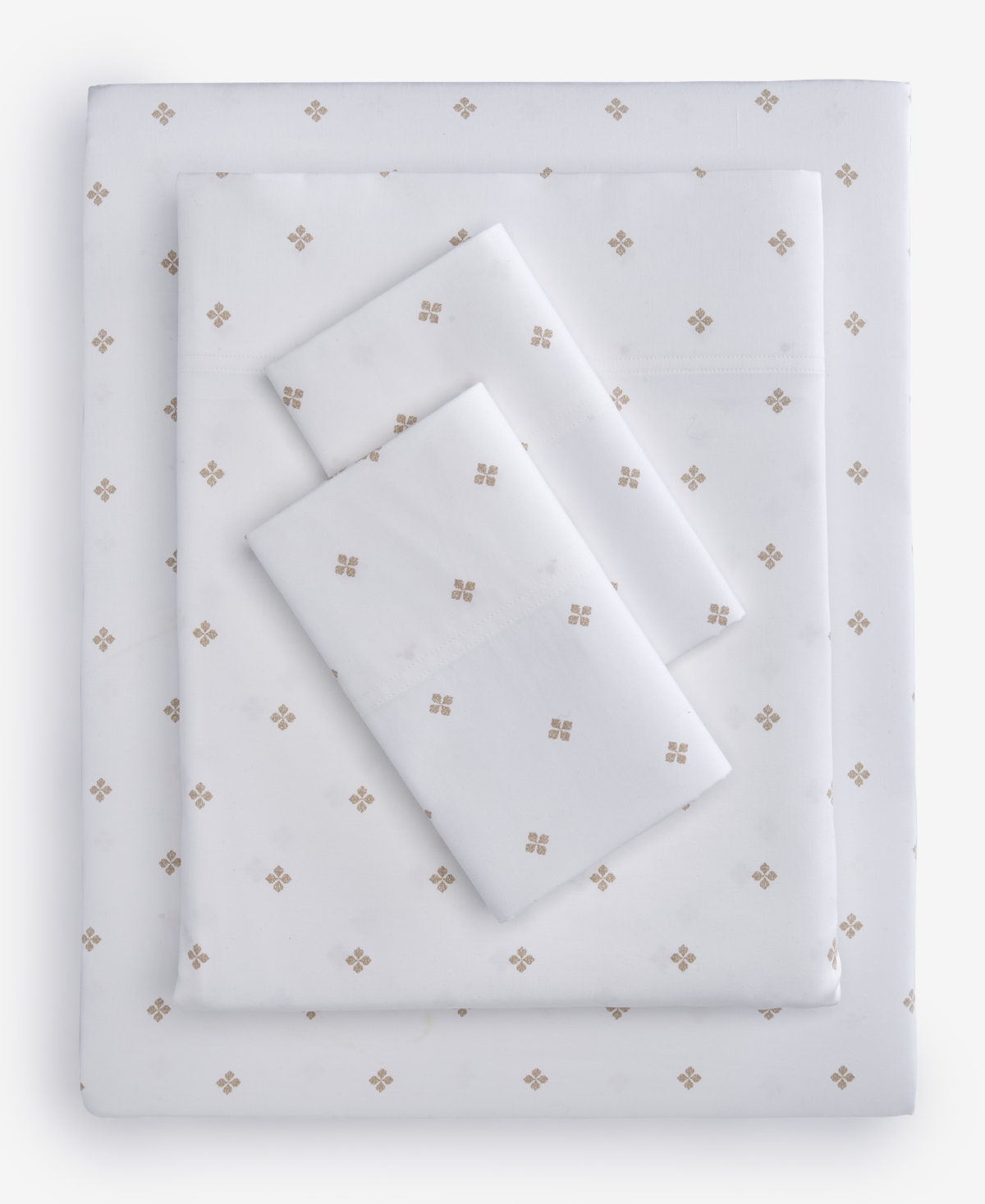 Charter Club Foulard Dot Printed 550-thread Count 4-pc. Sheet Set, California King, Exclusively At Macy's In Taupe