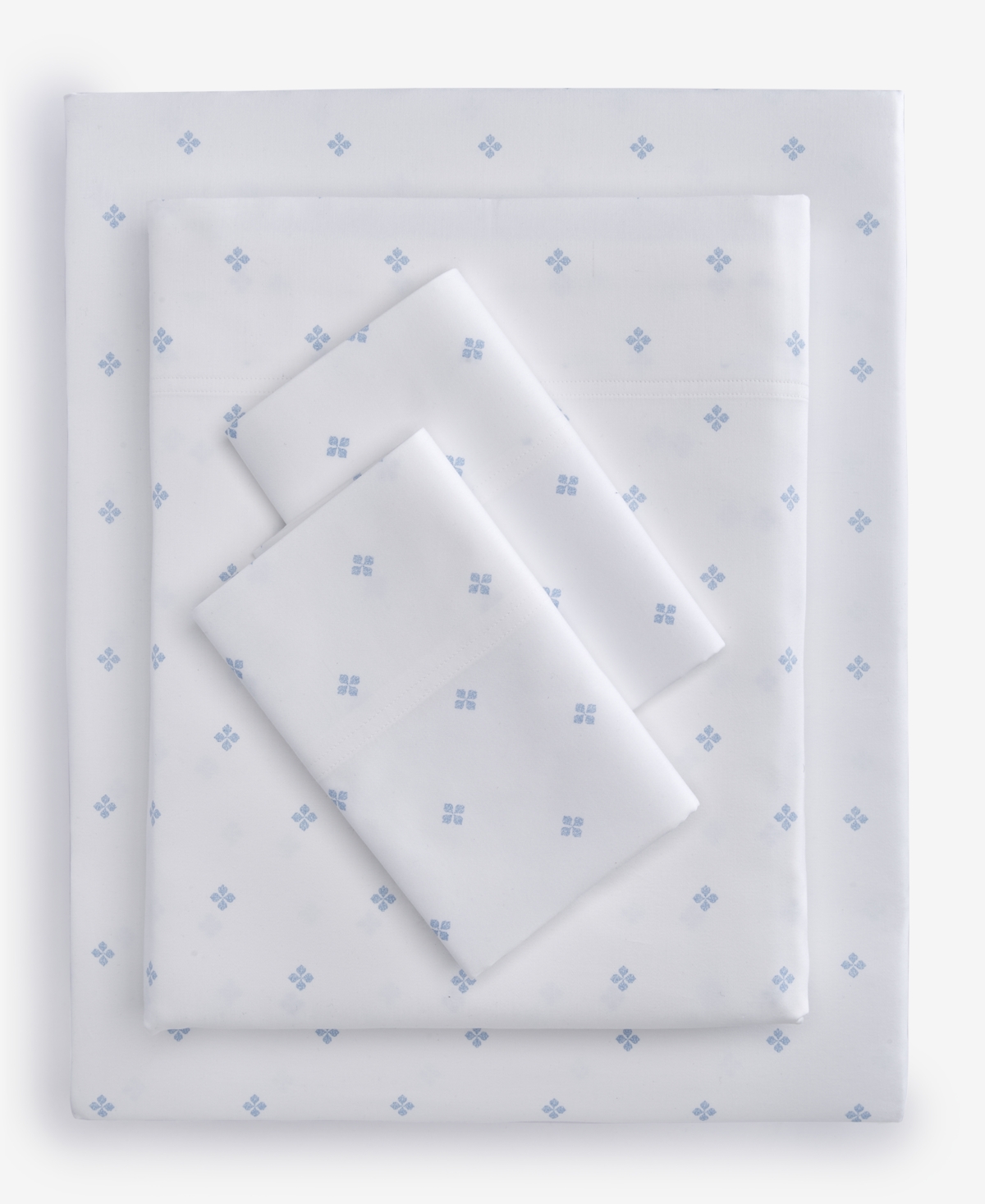 Charter Club Foulard Dot Printed 550-thread Count 4-pc. Sheet Set, California King, Exclusively At Macy's In Horizon