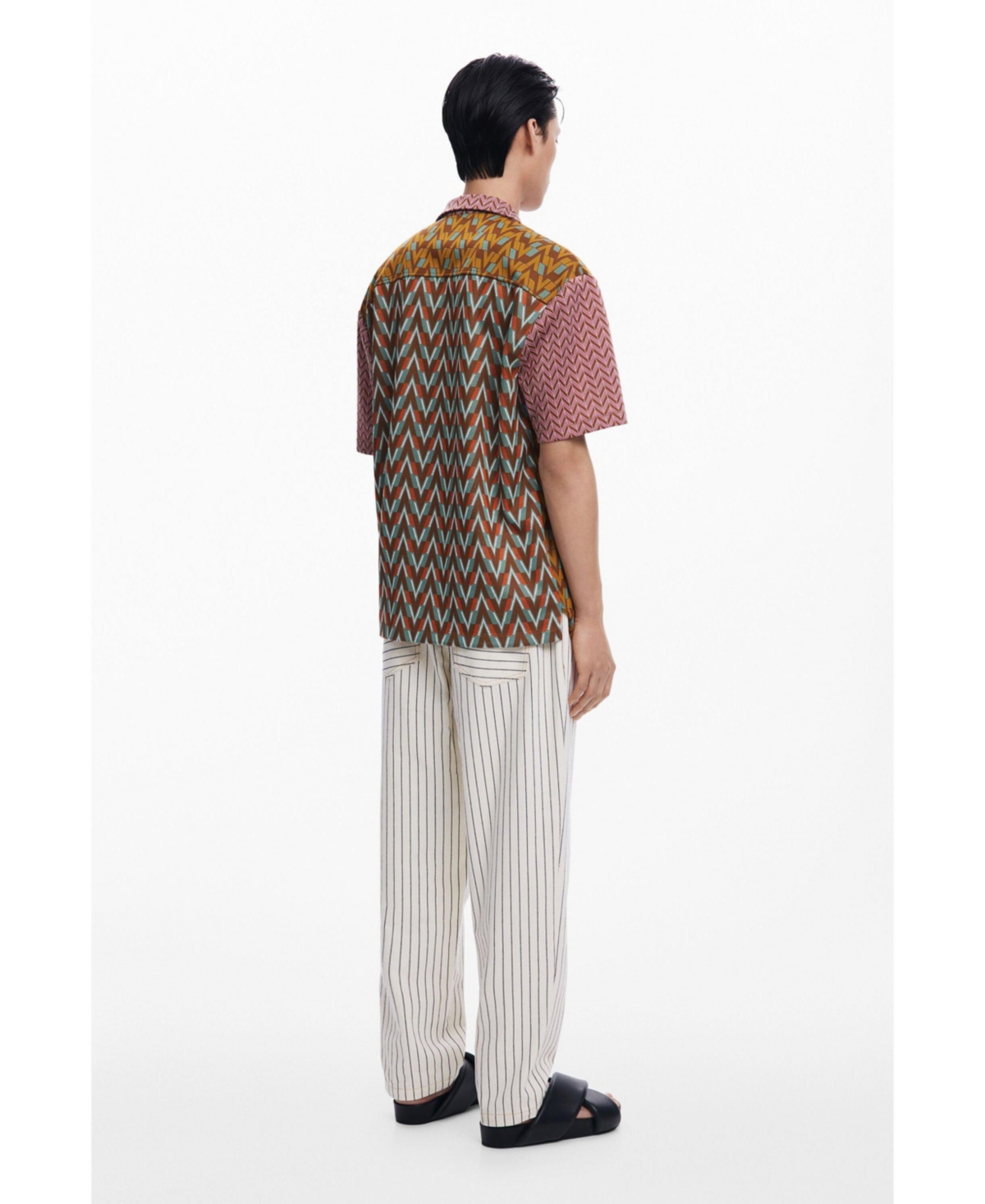 DESIGUAL MEN'S SIXTIES JACQUARD SHIRT 
