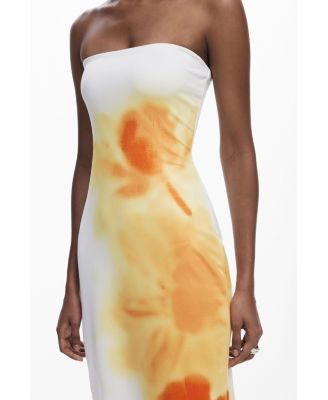 Women's Floral bandeau dress