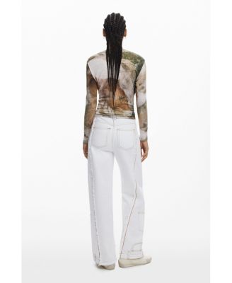 Women's High-neck horse T-shirt