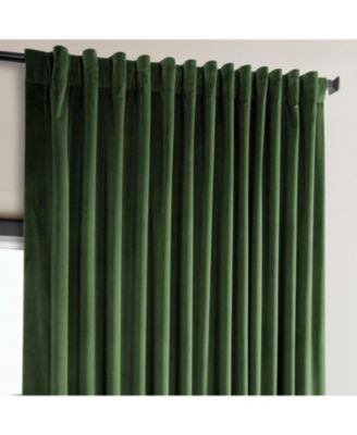 Extra Wide Heritage Plush Velvet Room Darkening Curtain