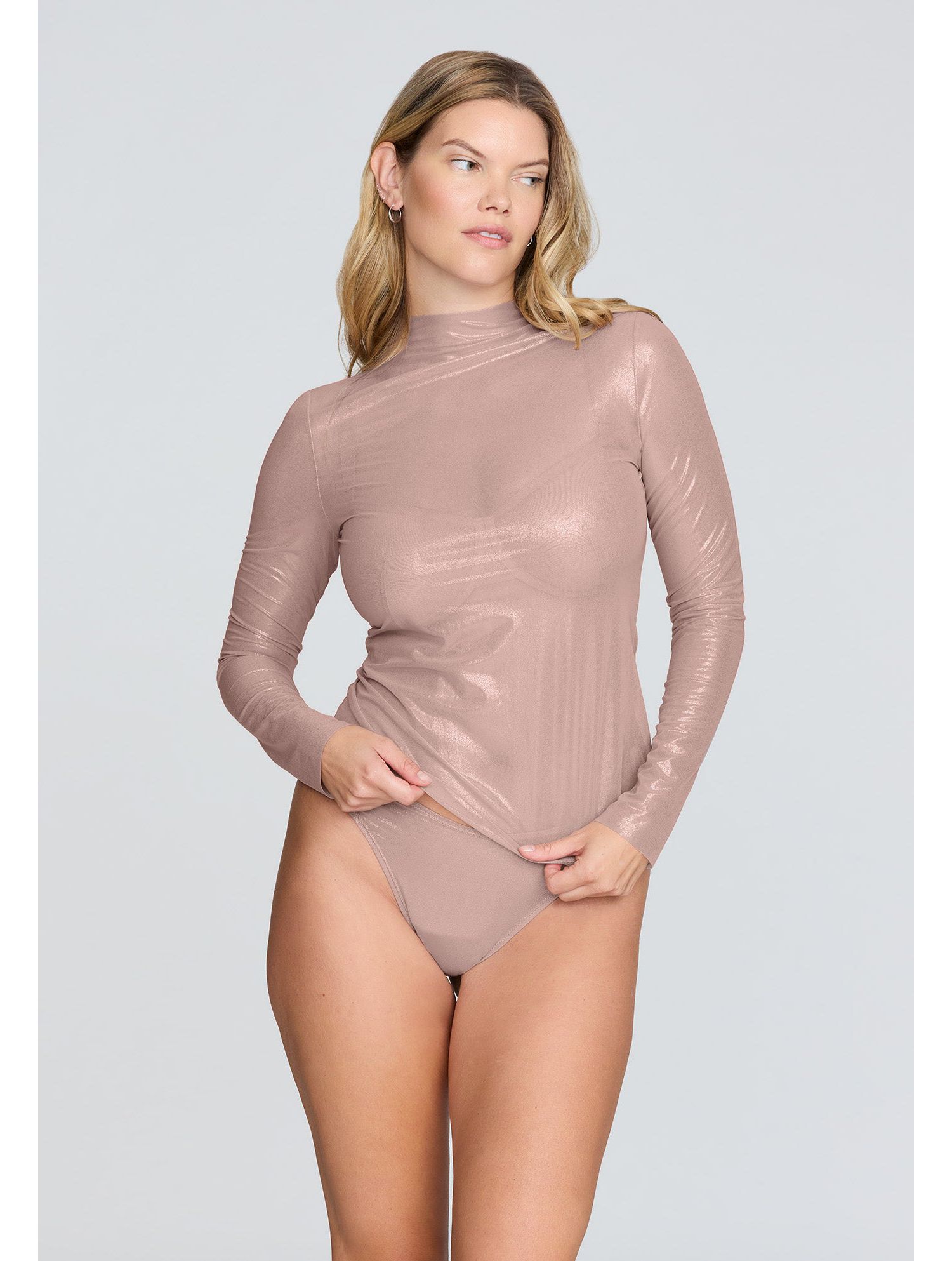 Women's The Mockneck Top - Mesh