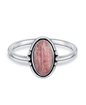 Western Boho Delicate Bezel Set Oval Cabochon Natural