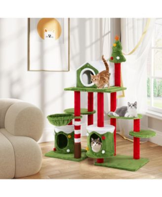 Tall Multi-Level Cat Tree Tower with Condos Perfect Climbing & Jumping Furniture for Pets
