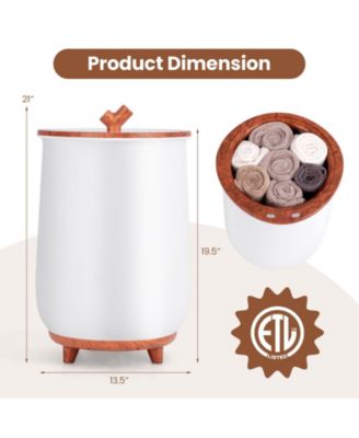 23L Large Luxury Bucket-Style Towel Warmer with Fragrant Disc Holder