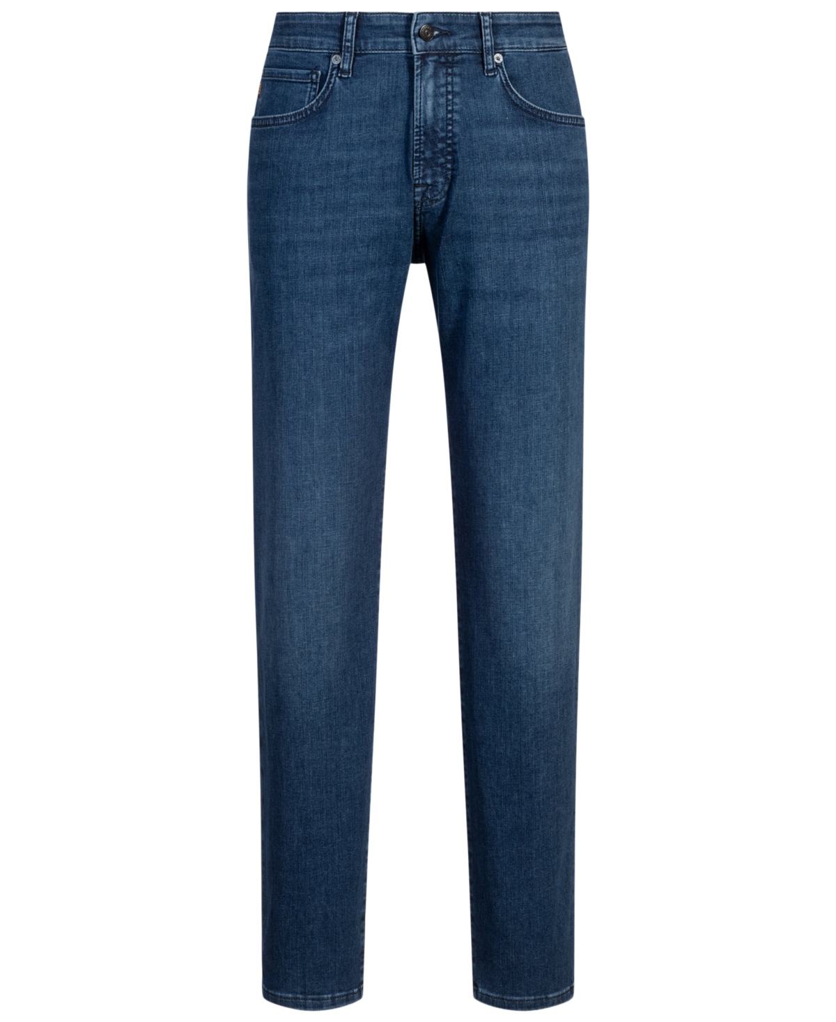 Shop Hugo Boss Boss By  Men's Soft Motion Regular-fit Jeans In Navy