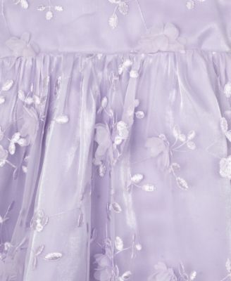 Big Girls Soutache Empire Waist Social Dress
