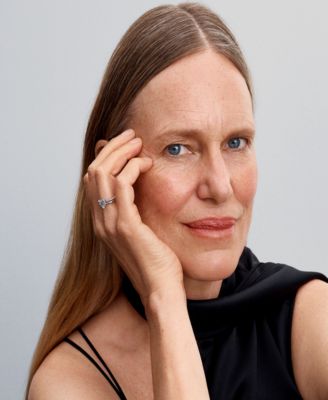 Sterling Silver Double Band Heart Ring