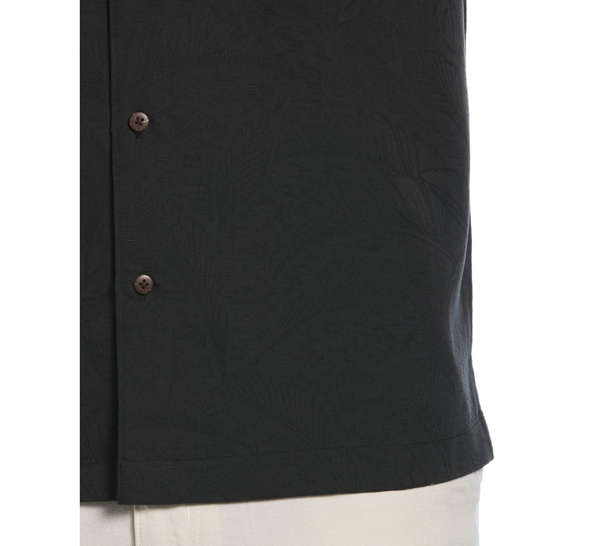 Shop Cubavera Men's Palm Print Short-sleeve Button-down Shirt