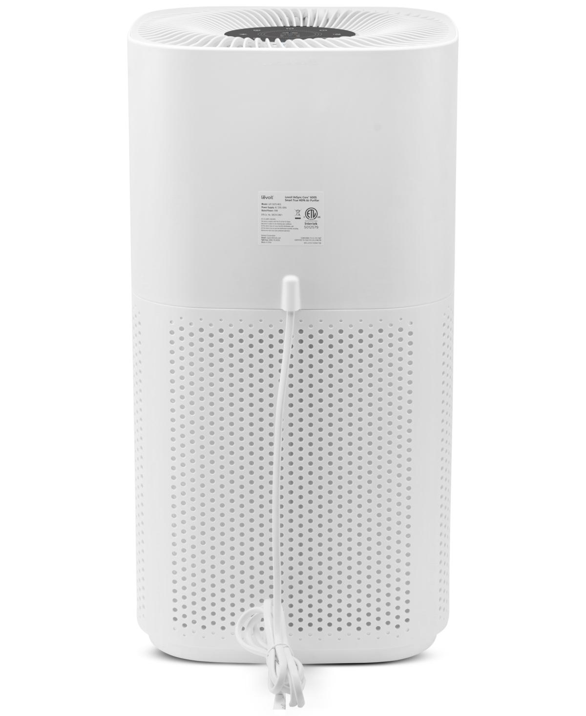 Levoit Plasmapro 600s Air Purifier, Lap-c601s-wusr In White