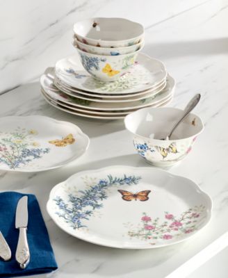 Butterfly Meadow Herbs Rice Bowls, Set of 4