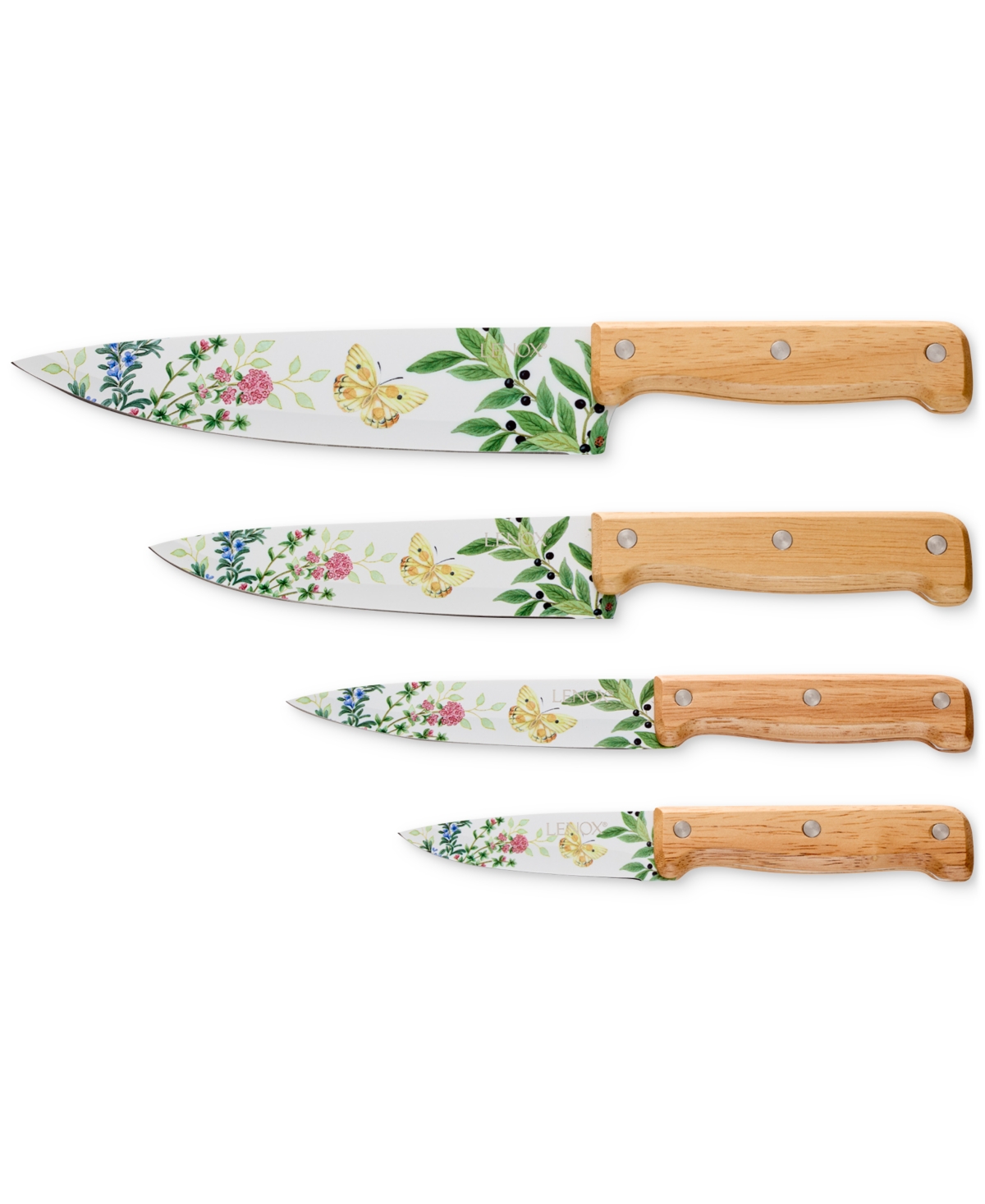 Lenox Butterfly Meadow Herb 4-pc. Cutlery Set In White