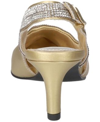 Women's Glisten Buckle Slingback Pumps