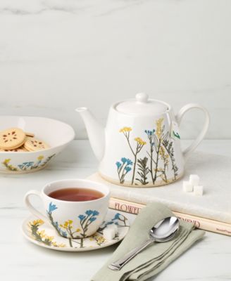 Wildflowers Tea Cup & Saucer, Set of 4