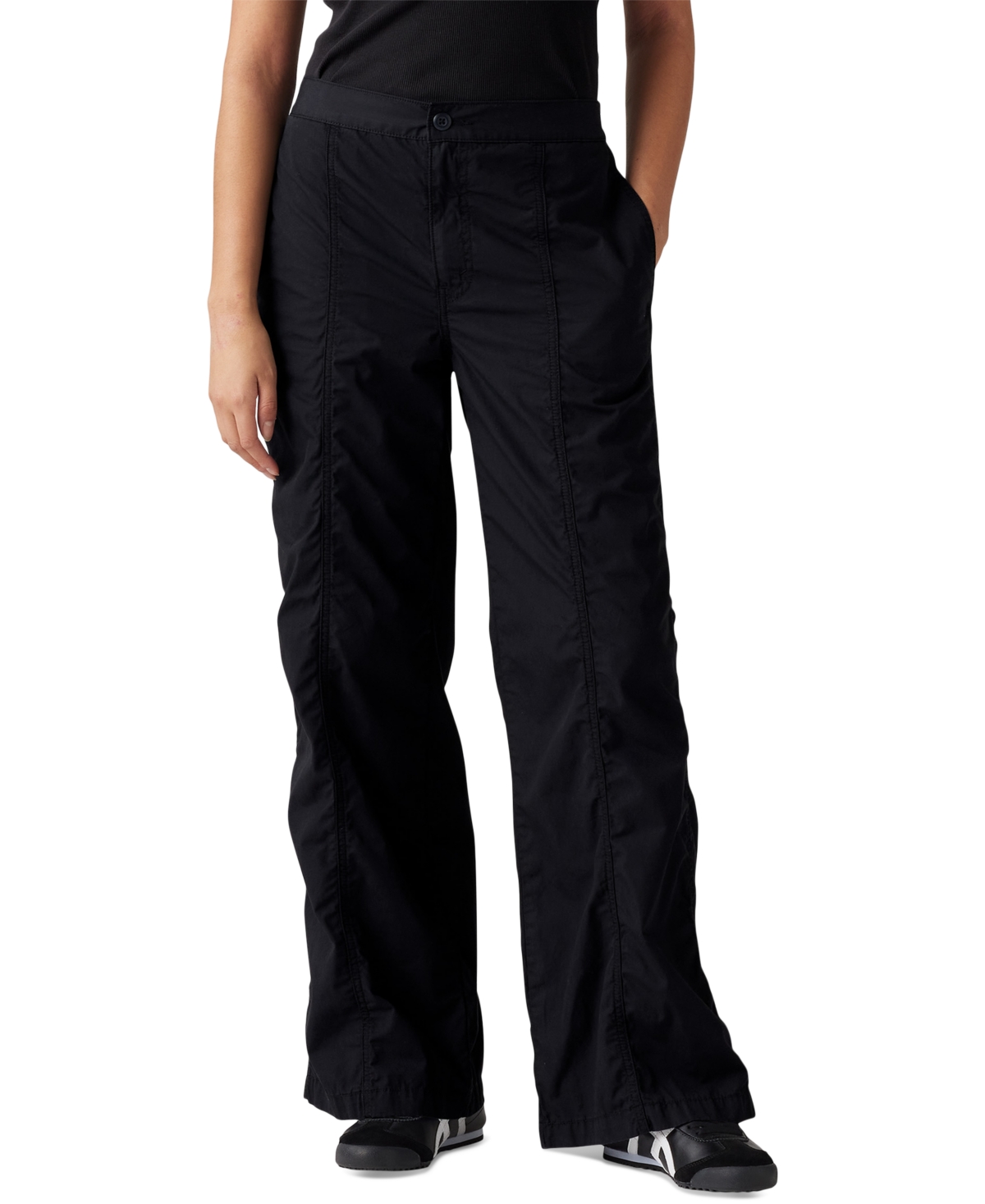 LEVI'S WOMEN'S COTTON MID-RISE BAGGY PARACHUTE PANTS 