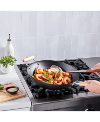 14" Carbon Steel Wok with Helper Handle