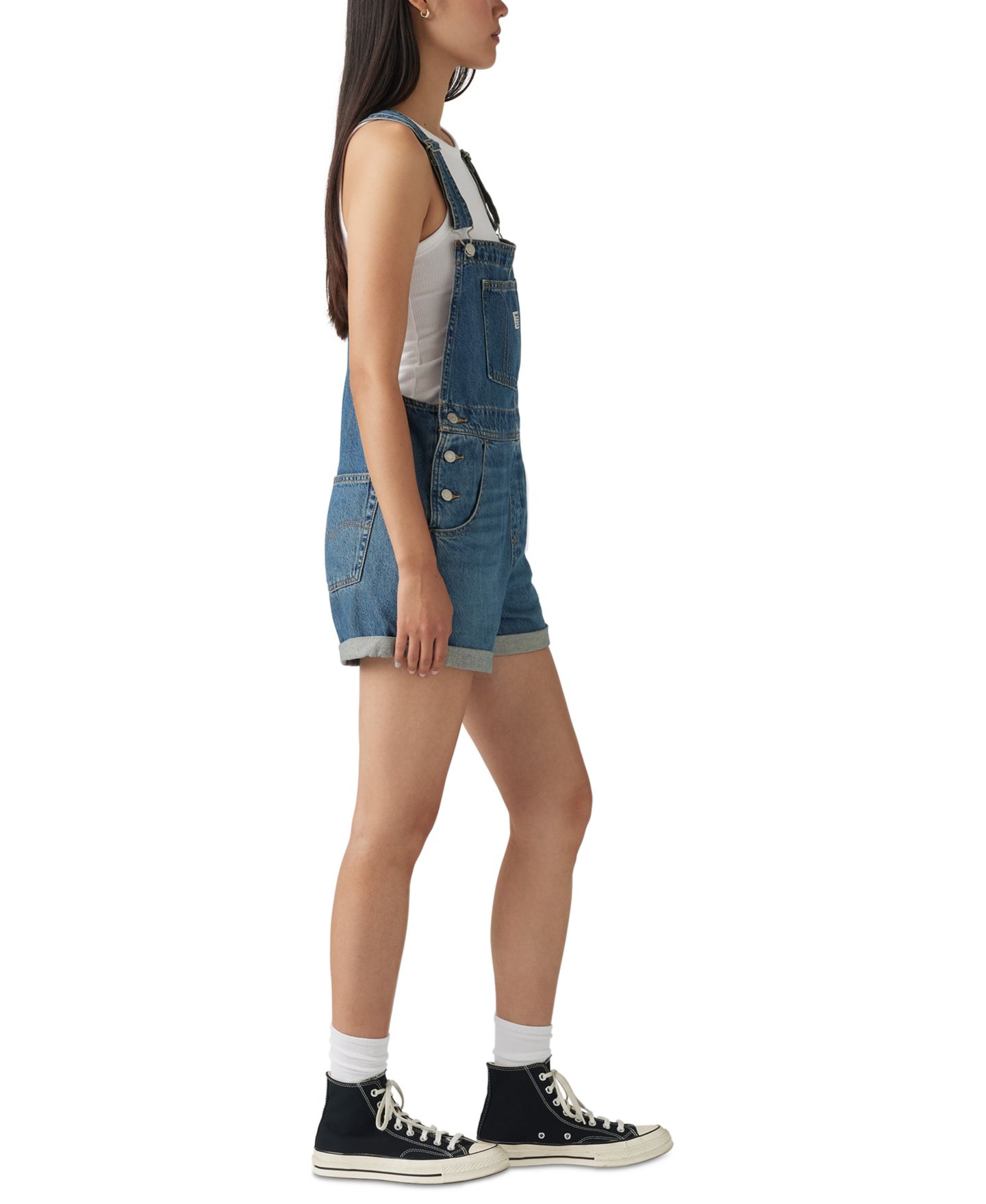 Женский комбинезон Levi's Denim Cotton Romper, цвет: About Last Week — фото 3