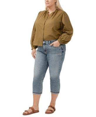 Plus Size Suki Mid-Rise Curvy Fit Capri