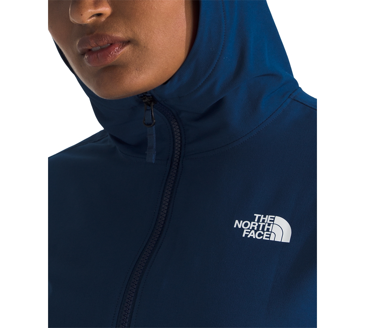 Shop The North Face Women's Shelbe Raschel Zip-front Fleece-lined Hoodie Jacket In Estate Blue