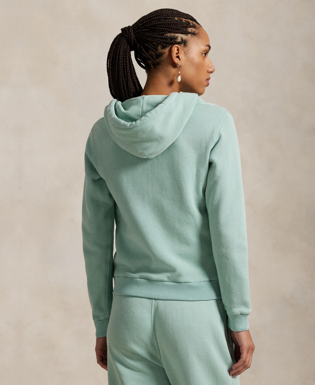 Polo Ralph Lauren Women's Cotton Fleece Full-zip Hoodie Sweatshirt In Essex Green