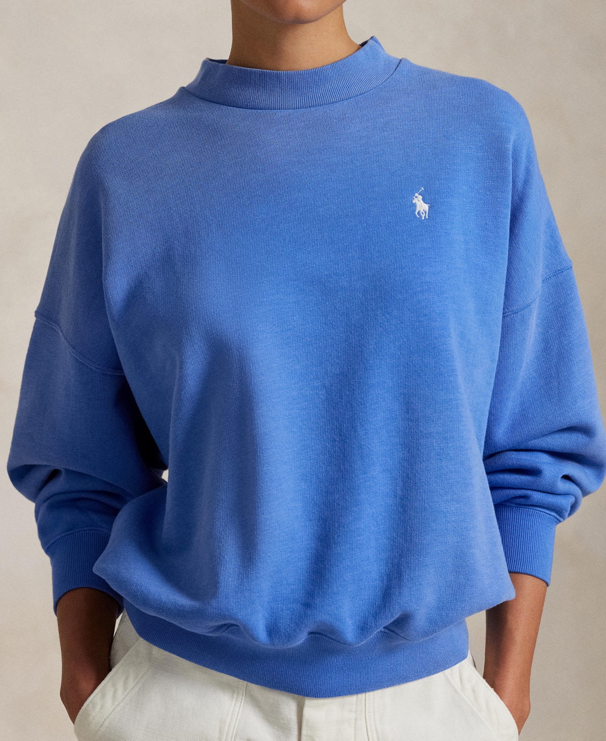 Polo Ralph Lauren Oversize Logo Graphic Sweatshirt In Summer Blue