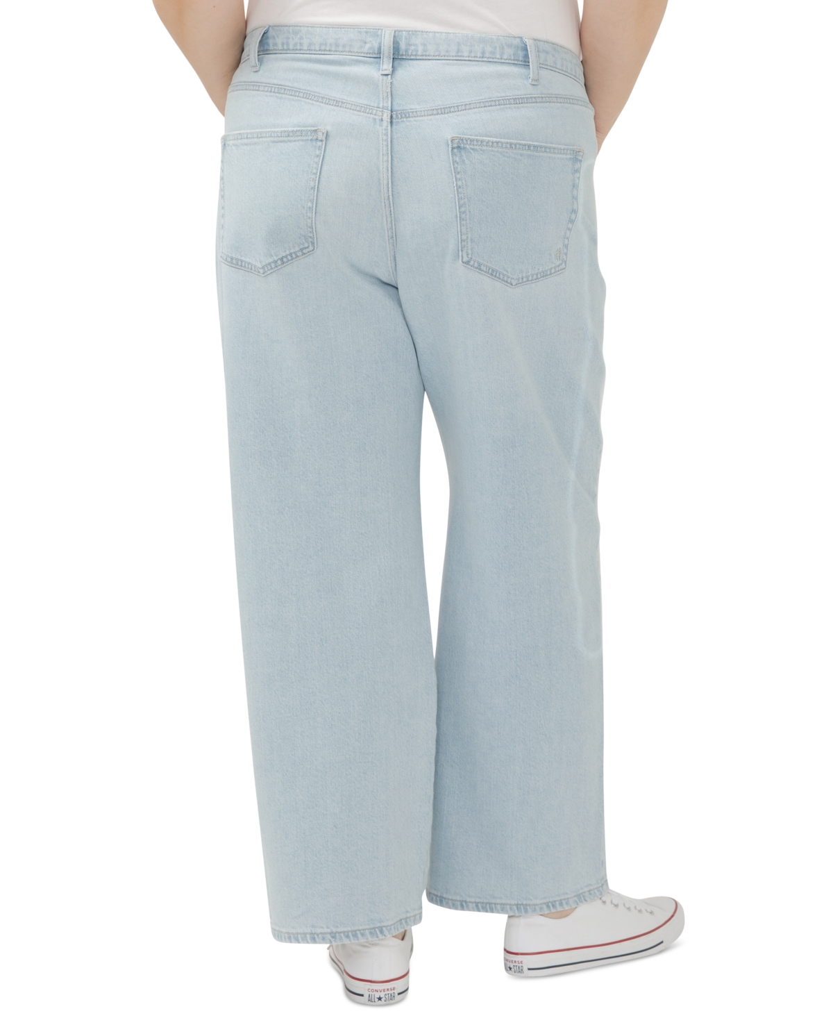 Shop Silver Jeans Co. Plus Size Be Easy Straight-leg Drawstring Jeans