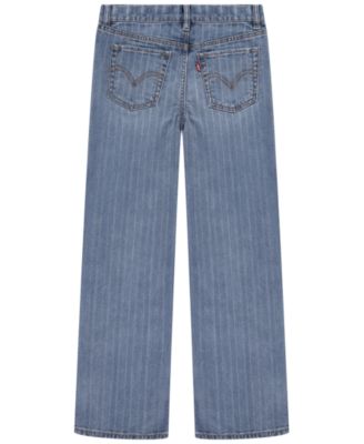 Levi's Big Girls Textured Striped Wide Leg Jeans - Macy's