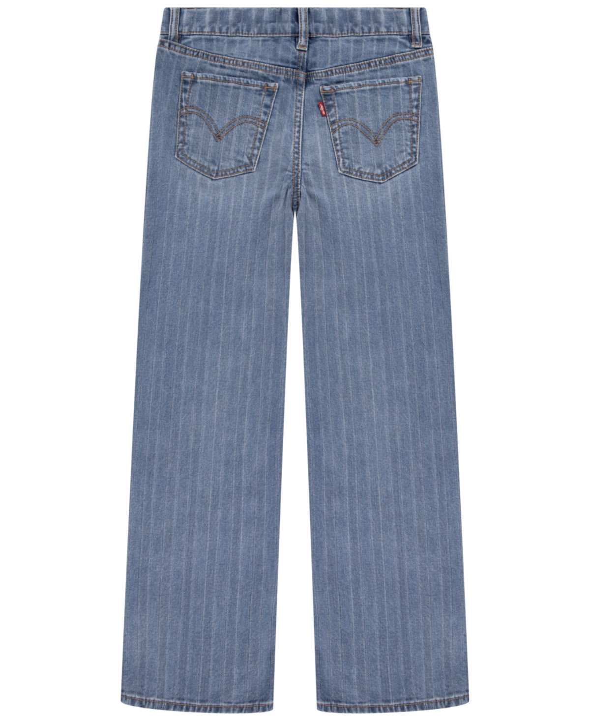 Levi's Big Girls Textured Striped Wide Leg Jeans In Joshua Tree