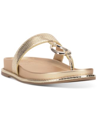Vince Camuto Women's Genri Thong Loop Footbed Sandals - Macy's