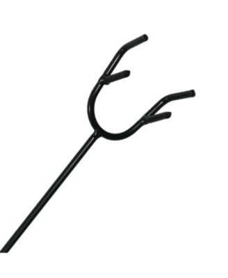 Indoor/Outdoor Steel Camp Fire Pit or Fireplace Log Poker Stick Tool with Wooden Handle - 26"