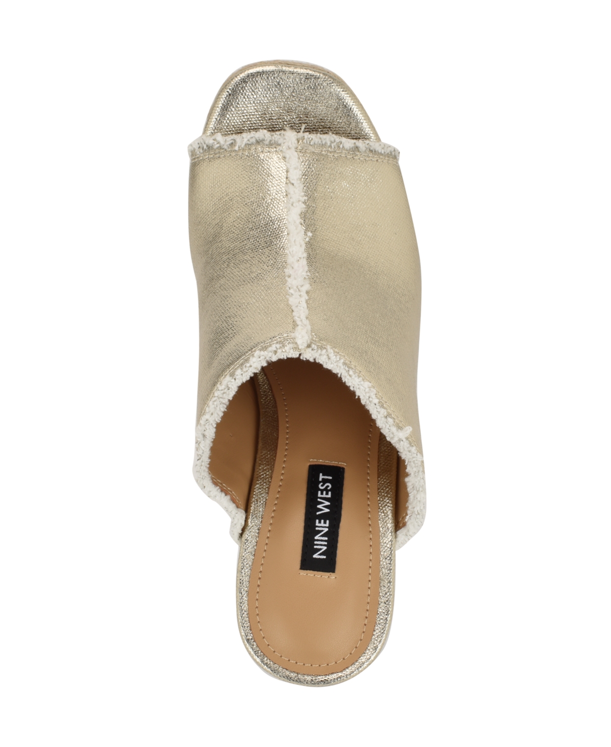 Nine West Baja Platform Wedge Sandal In Gold