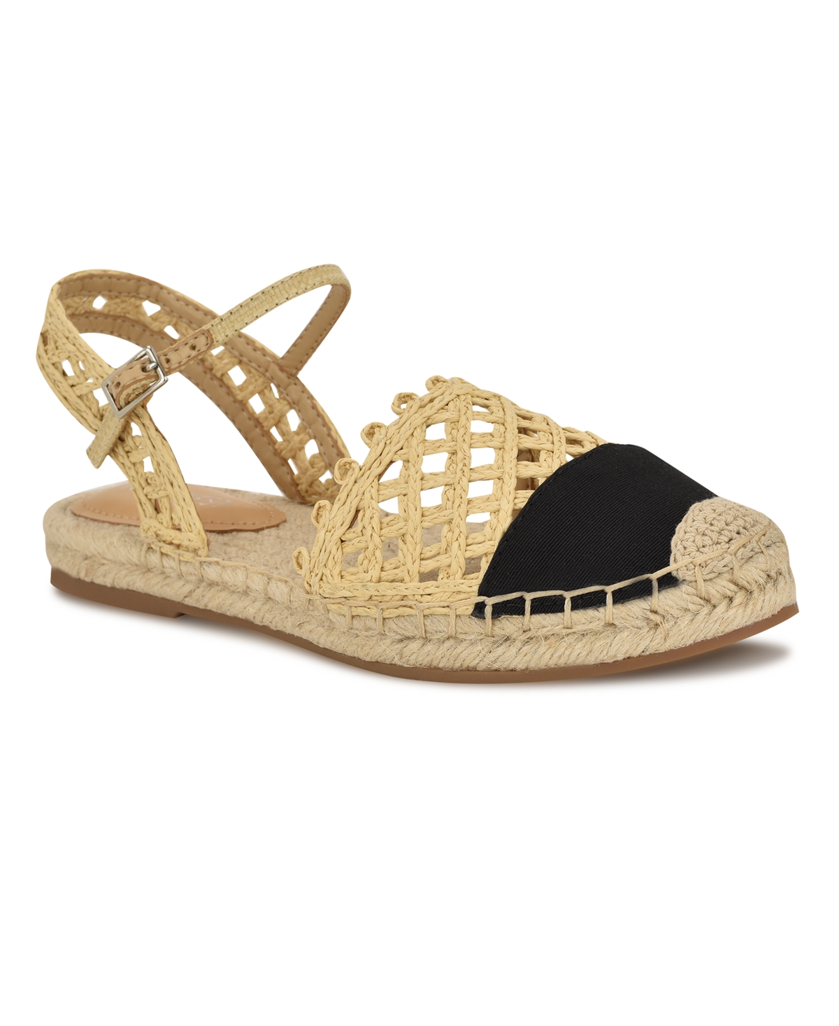 Women's Darby Woven Slingback Espadrille Flats - Blue Denim